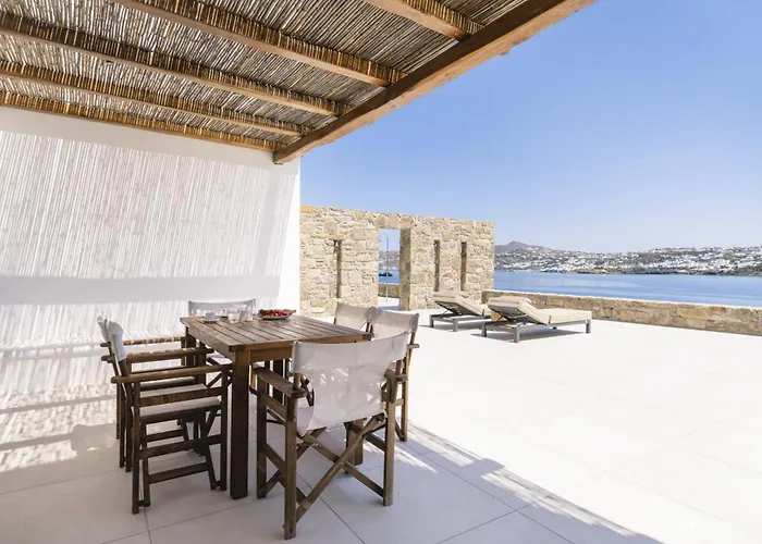 Вилла Denia Seaside Mykonos, Private Heated Pool! Орнос